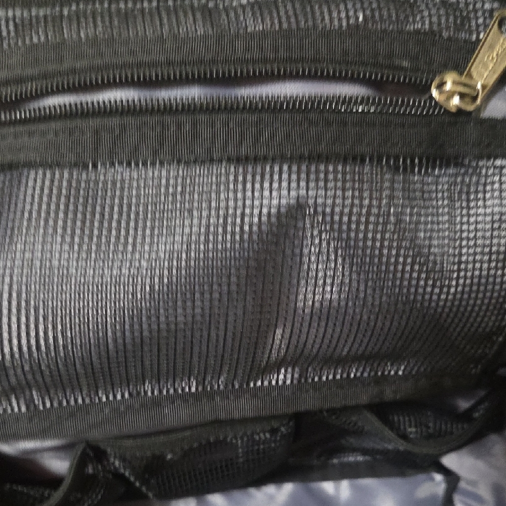 L.L. Bean Red and Black Buffalo Check Toiletry Bag - Picture 7 of 8